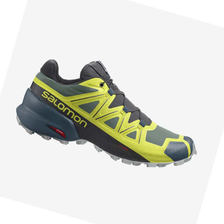 Salomon SPEEDCROSS 5 Trail Futócipő Férfi Sárga Fekete | HU 2113RVD